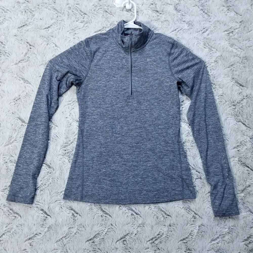 Nike Element Shirt Womens XS Dri-Fit Running Gray 1/4 Zip Stretch‎ Active Gym